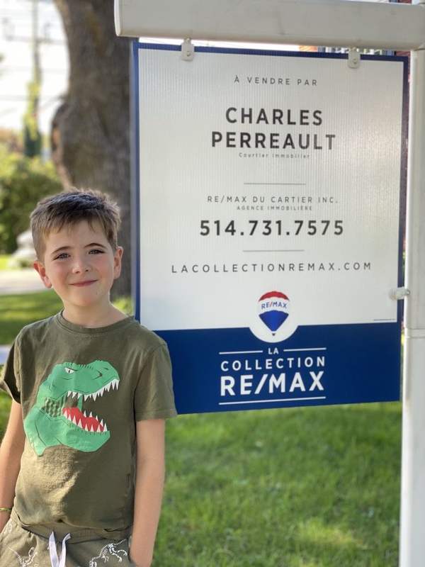 Pancarte À vendre de Charles Perreault, La Collection RE/MAX